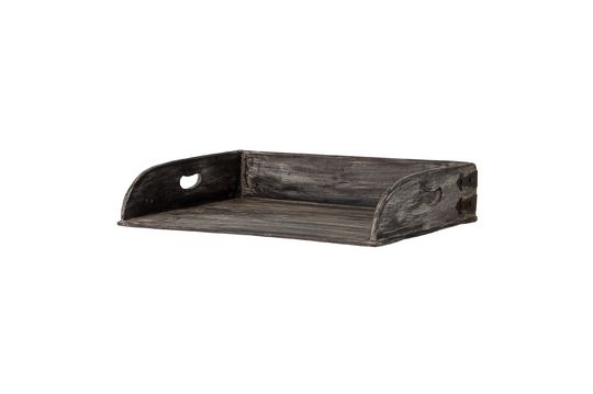 Black Recycled Wood Tray Adrian Clipped