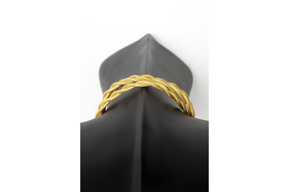 Black resin wall lamp Tail - 5