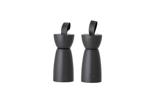 Black salt and pepper mill Hanif Clipped