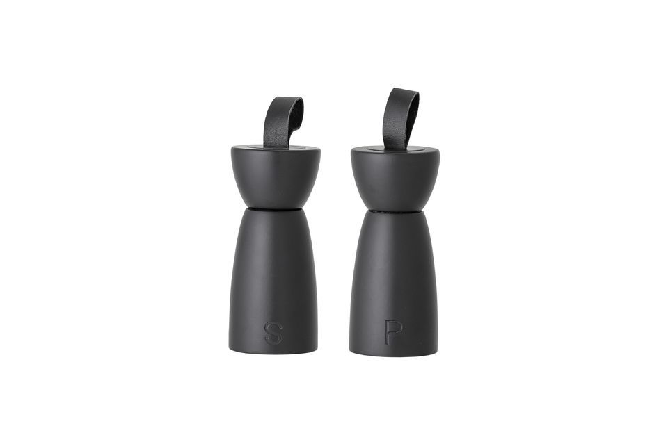 Black salt and pepper mill Hanif Bloomingville