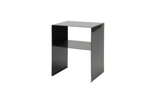 Black steel side table Fari