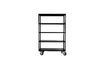 Miniature Black steel trolley with wheels Charriot 1