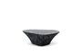 Miniature Black stone coffee table Oval Clipped
