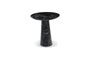 Miniature Black stone side table Disc Clipped