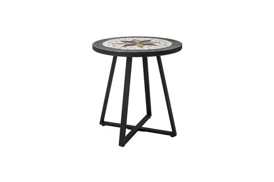 Black stone side table Inaz Clipped
