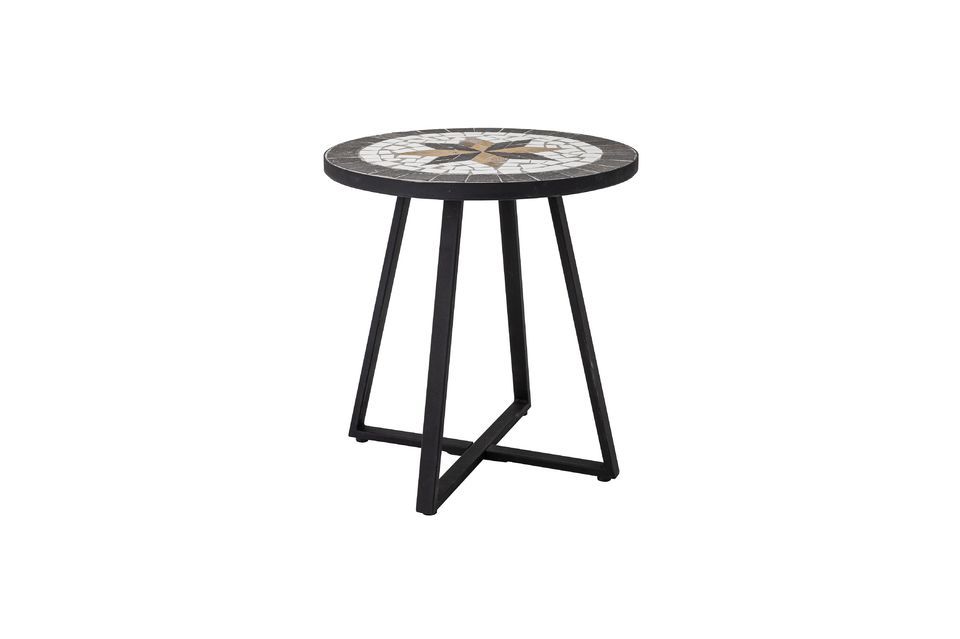 Black stone side table Inaz Bloomingville
