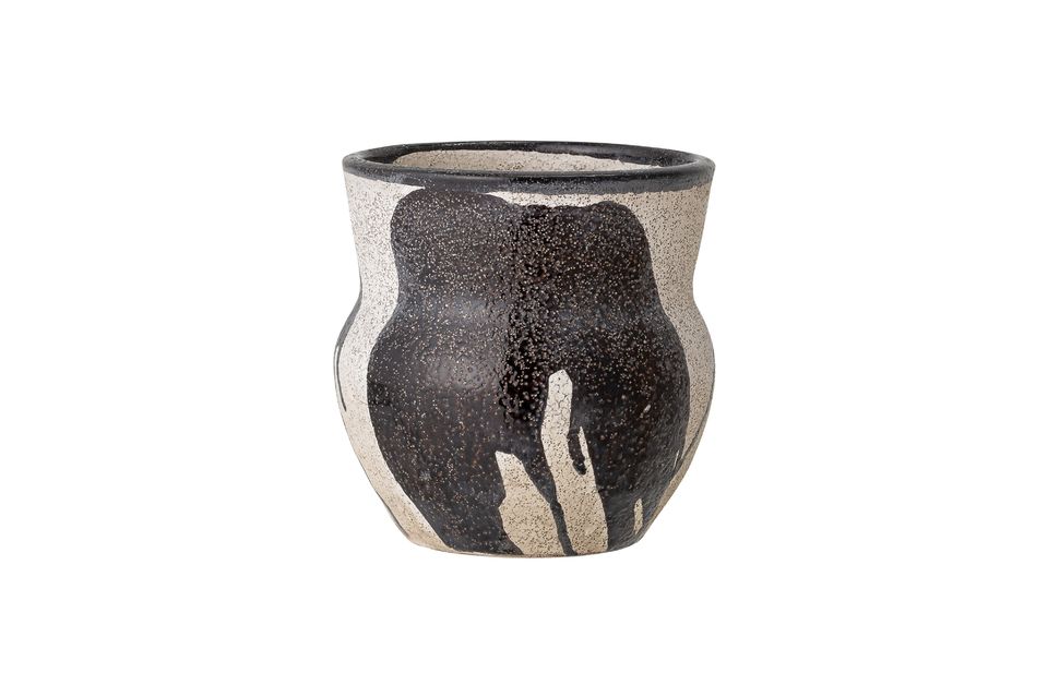 Black terracotta flower pot Nala - 5
