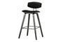 Miniature Black velvet bar stool Senn Clipped