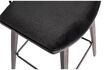 Miniature Black velvet bar stool Senn 1