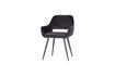 Miniature Black velvet chair Jelle 4