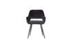 Miniature Black velvet chair Jelle 1