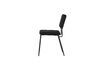 Miniature Black velvet polyester chair Kaat 5