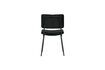 Miniature Black velvet polyester chair Kaat 6