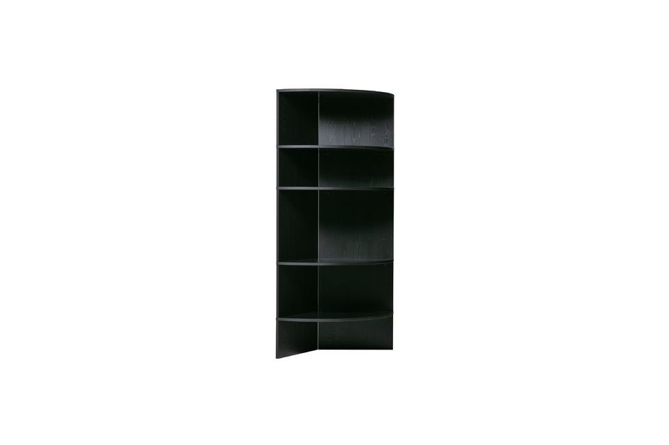 Black wood bookcase Trian Woood