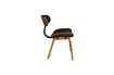 Miniature Black Wood brown and black chair 15