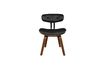 Miniature Black Wood brown and black chair 16