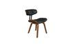 Miniature Black Wood brown and black chair 12