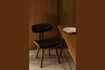 Miniature Black Wood brown and black chair 3