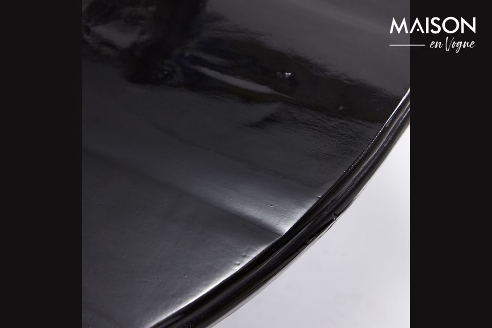 Black glossy coffee table