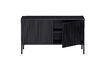 Miniature Black wood tv stand New 2