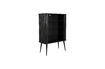 Miniature Black Wooden Barber Cabinet 4