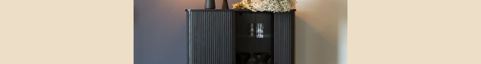 Material Details Black Wooden Barber Cabinet