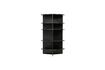 Miniature Black wooden book shelves Trian 1