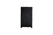 Miniature Black wooden cabinet Ties 1