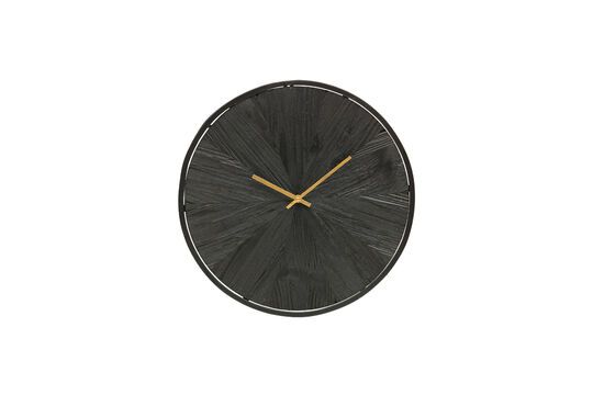 Black wooden clock Valentino Clipped