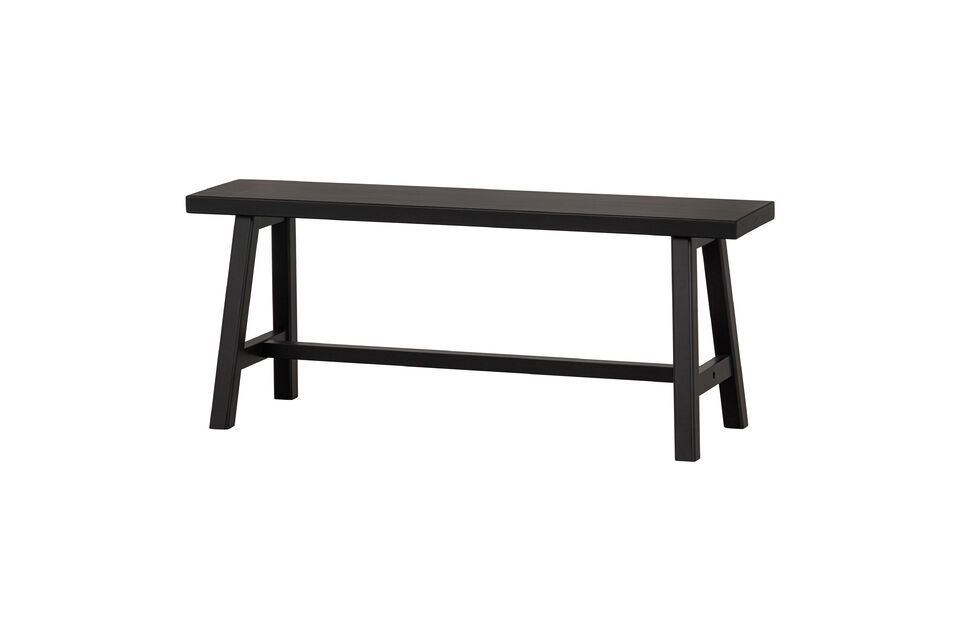 Black wooden decorative bench Imme Woood