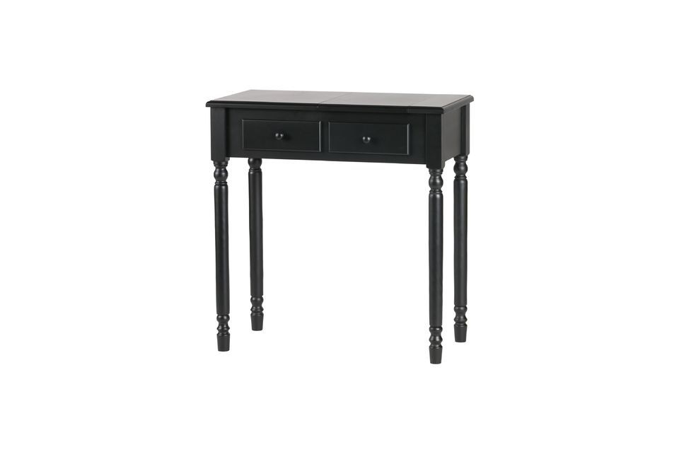 Black wooden dressing table Romy - 4