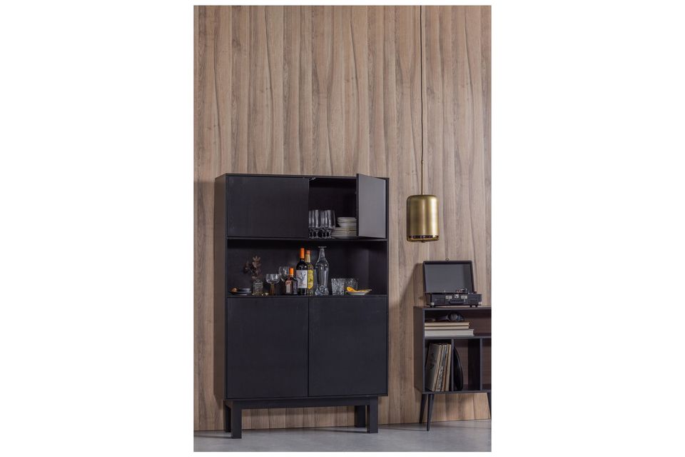 Timeless and elegant, this sideboard comes from the Finca deep matte black range, created by WOOD