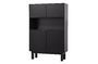 Miniature Black wooden sideboard Finca Clipped