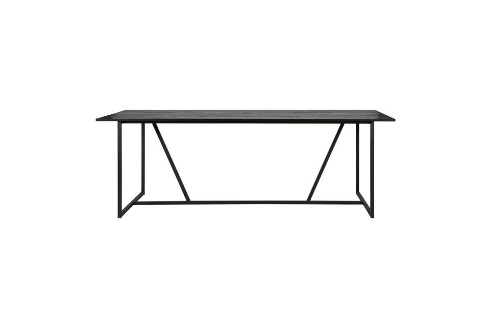 Black wooden table Silas Woood