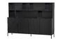 Miniature Black wooden wall cabinet New Clipped