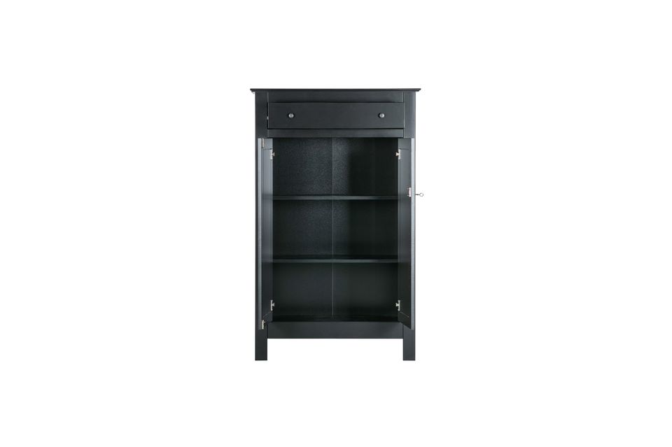 Black wooden wardrobe Eva - 5