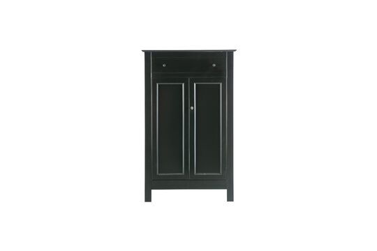 Black wooden wardrobe Eva Clipped