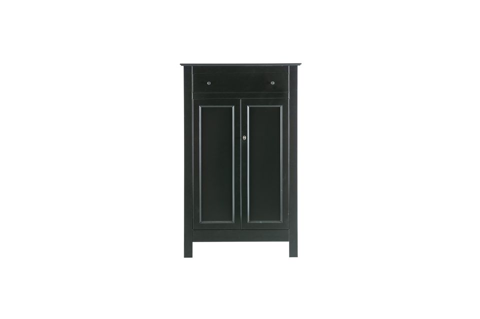 Black wooden wardrobe Eva Woood