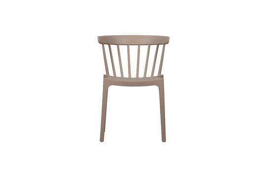 Bliss beige plastic chair Clipped