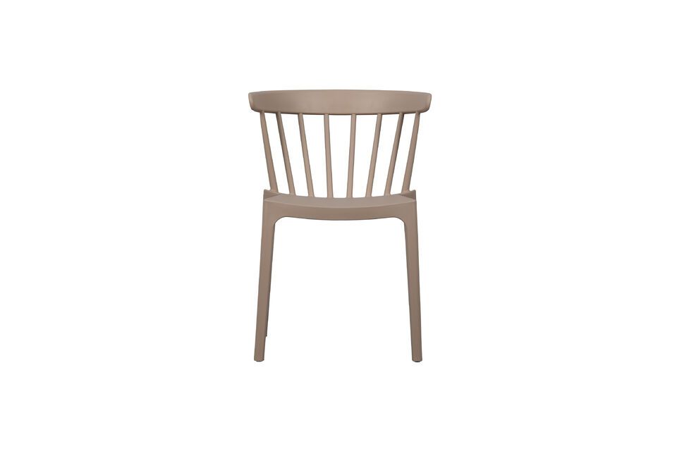 Bliss beige plastic chair Woood