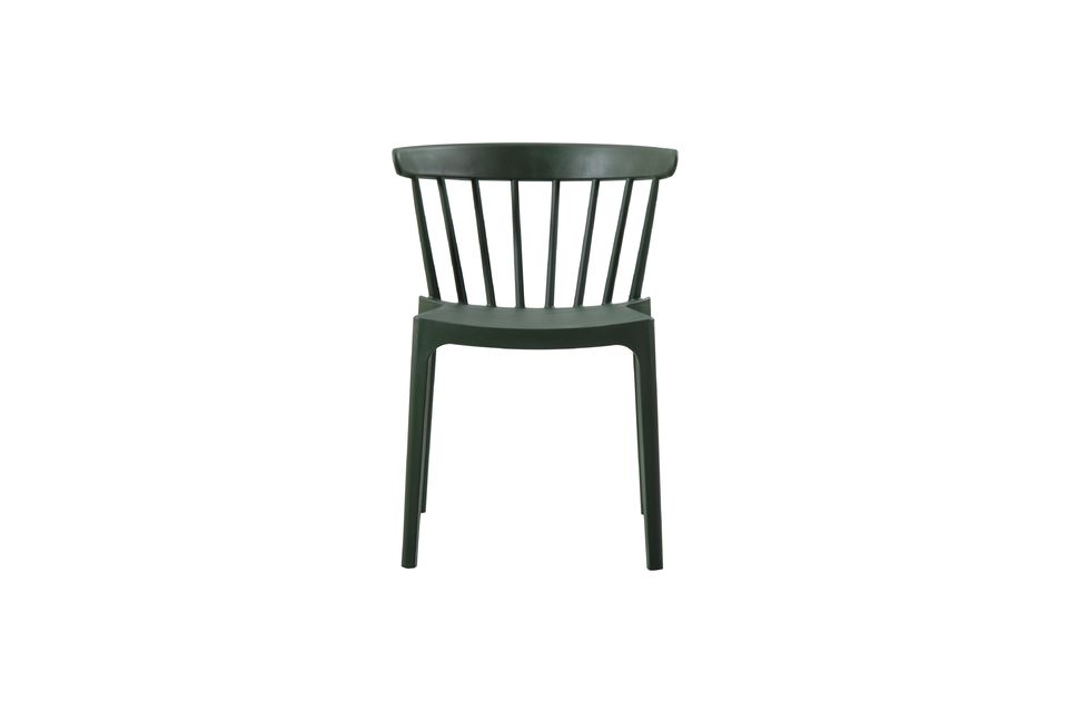 Bliss green plastic chair Woood