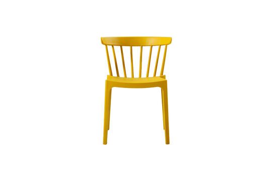 Bliss yellow plastic chair Clipped