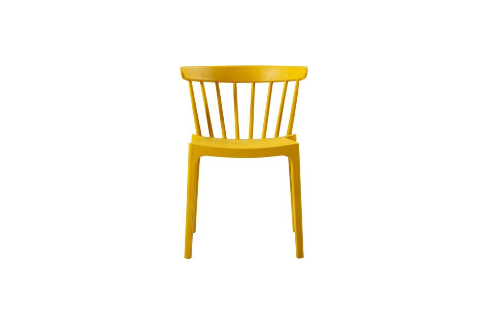 Bliss yellow plastic chair Woood