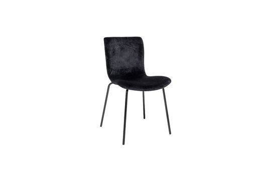 bloom Black polyester chair Clipped