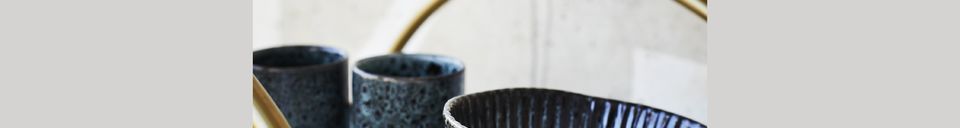 Material Details Blue ceramic bowl Tea