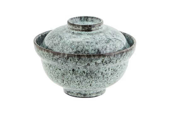 Blue ceramic bowl with lid Plota Clipped