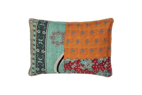 Blue cotton cushion Jasser Clipped