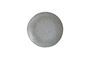 Miniature Blue-gray stoneware plate Rustic Clipped