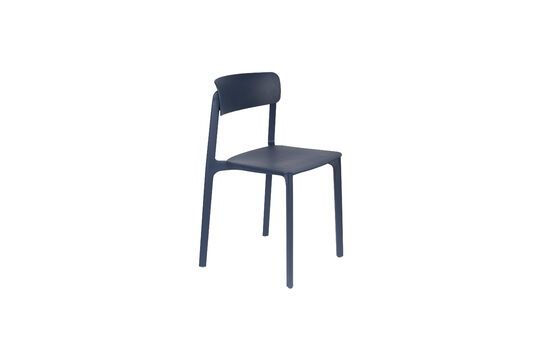 Blue plastic chair Clive