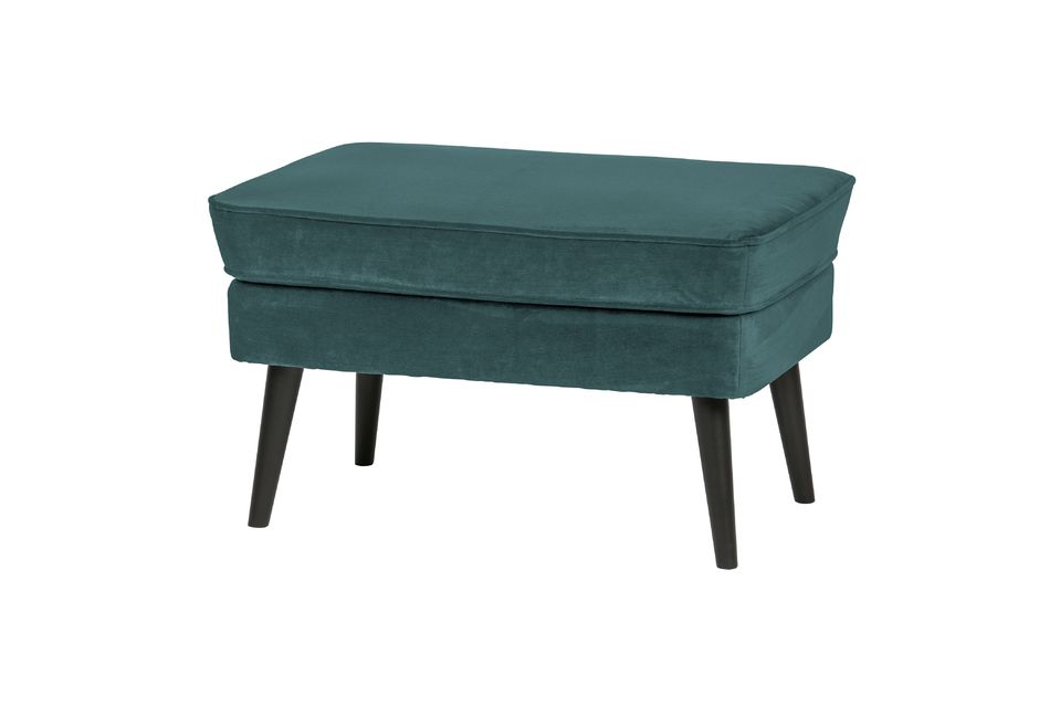 Adopt the Rocco footrest and enjoy the soft touch of Jarra velvet